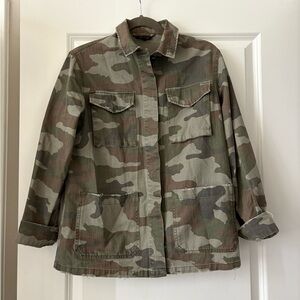 Topshop camo shacket